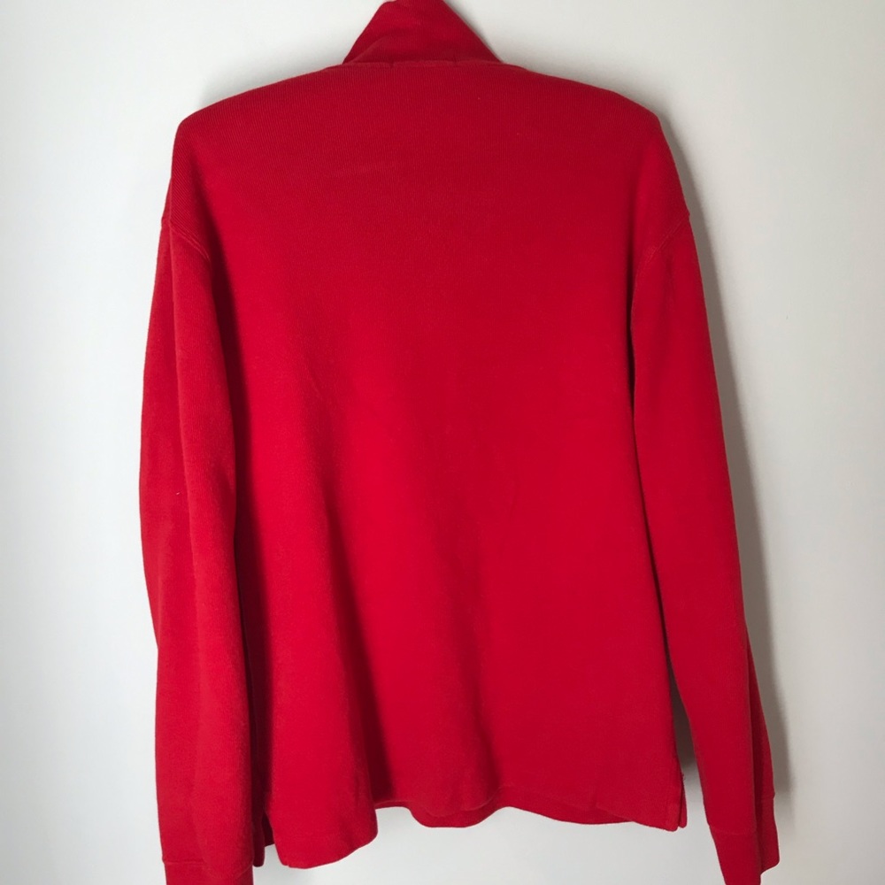 Polo by Ralph Lauren Red Quarter Zip Size S - Picture 3 of 4